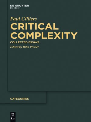 cover image of Critical Complexity